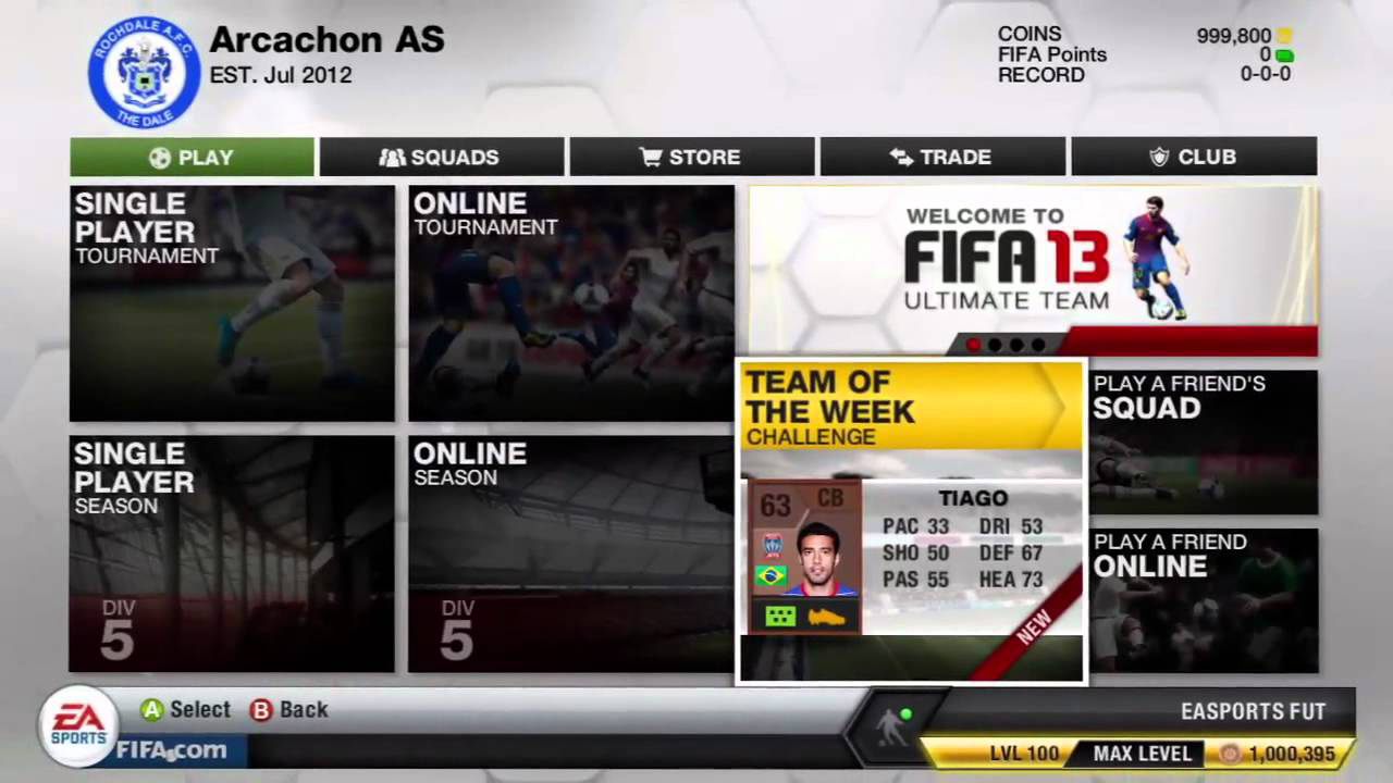 Main Menu